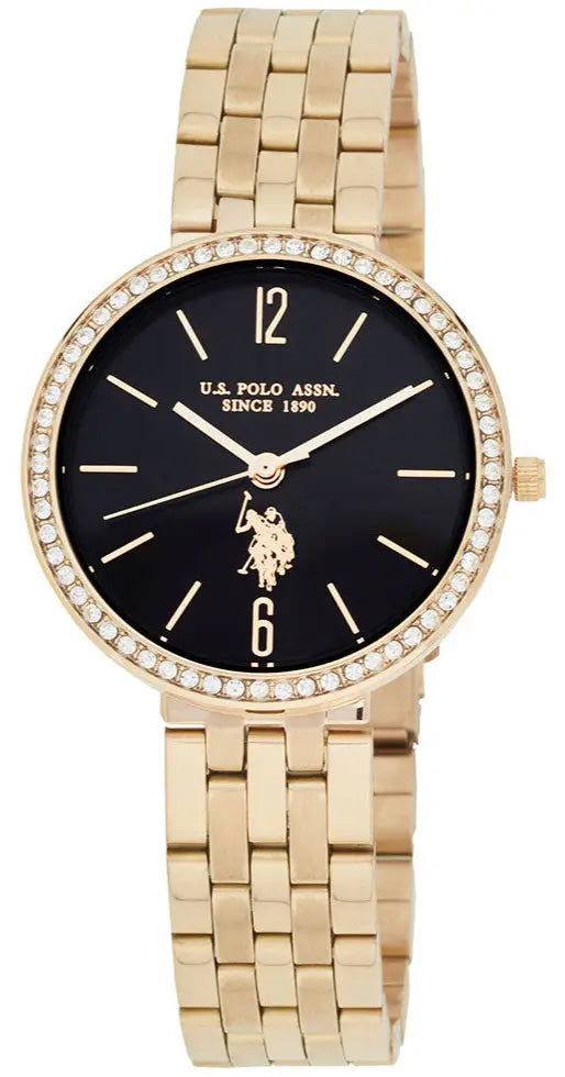 U.S. POLO USP8279BK Rose Gold Stainless Steel Bracelet