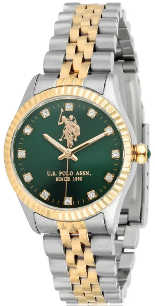 US POLO USP8110YG Camille Gold Metallic Mesh Bracelet