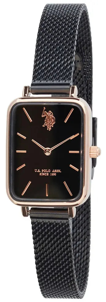US POLO USP8107ST Camille Silver Metallic Mesh Bracelet