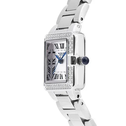 US POLO USP8107ST Camille Silver Metallic Mesh Bracelet