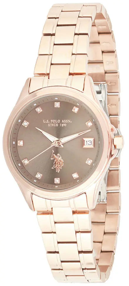 US POLO USP8107ST Camille Silver Metallic Mesh Bracelet
