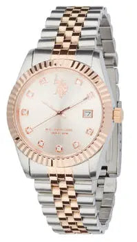 US POLO USP8107ST Camille Silver Metallic Mesh Bracelet