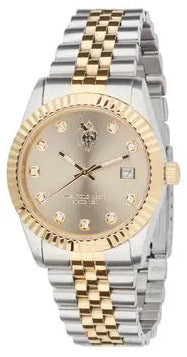 U.S. POLO USP8355YG Audrey Two Tone Stainless Steel Bracelet