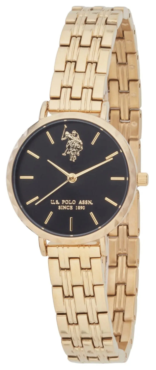 US POLO USP8107ST Camille Silver Metallic Mesh Bracelet