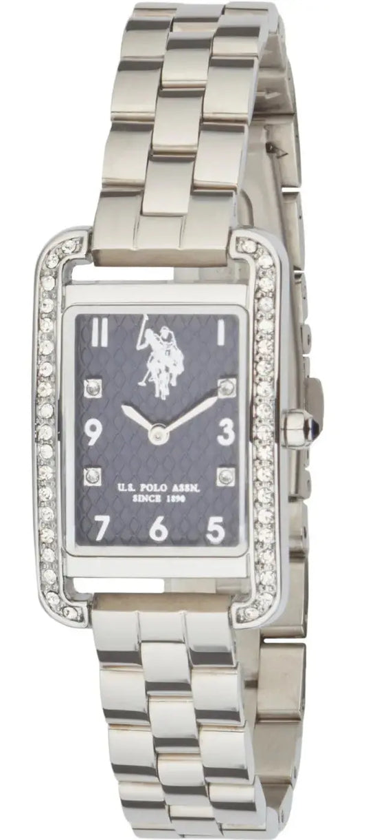 US POLO USP8107ST Camille Silver Metallic Mesh Bracelet