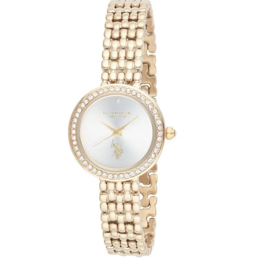 US POLO USP8107ST Camille Silver Metallic Mesh Bracelet
