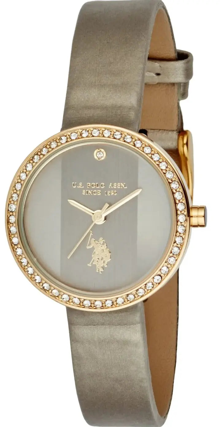 US POLO USP8110YG Camille Gold Metallic Mesh Bracelet