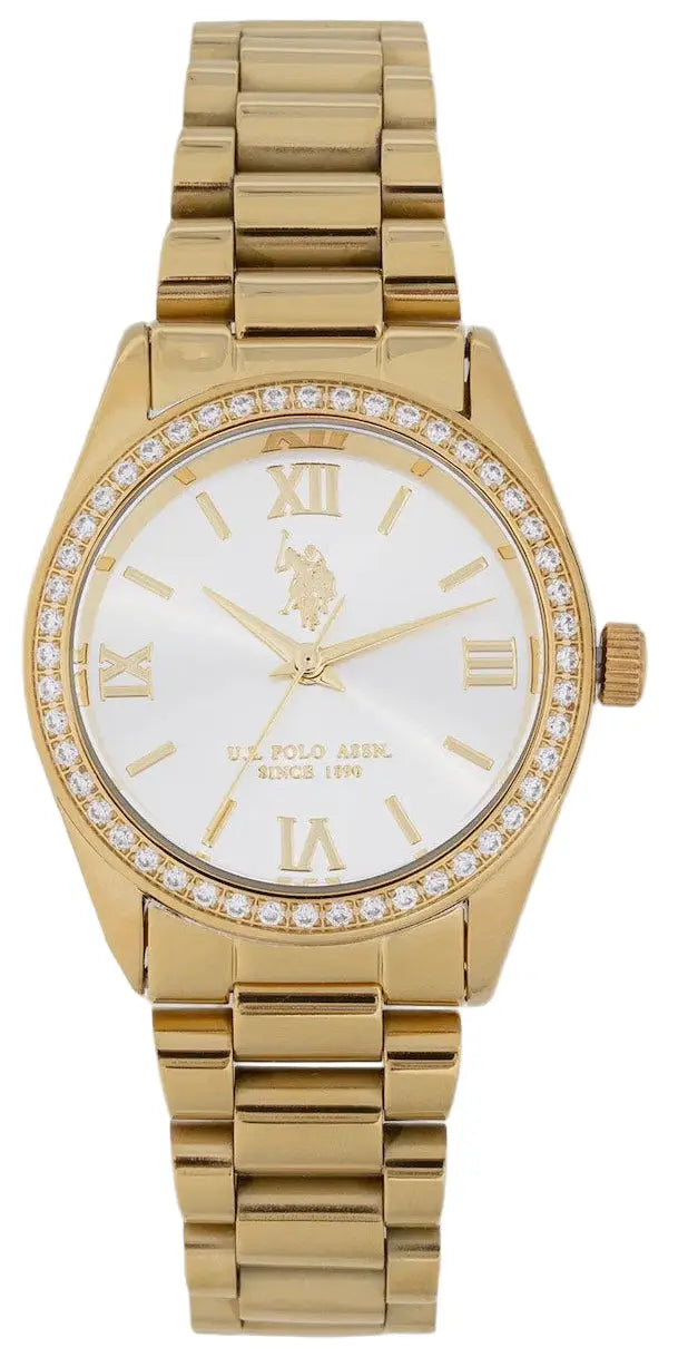 U.S. POLO USP8463YG Melanie Gold Stainless Steel Bracelet