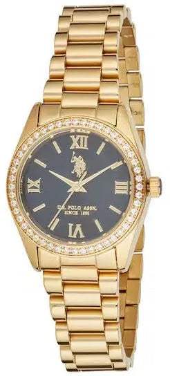 U.S. POLO USP8464BK Melanie Gold Stainless Steel Bracelet
