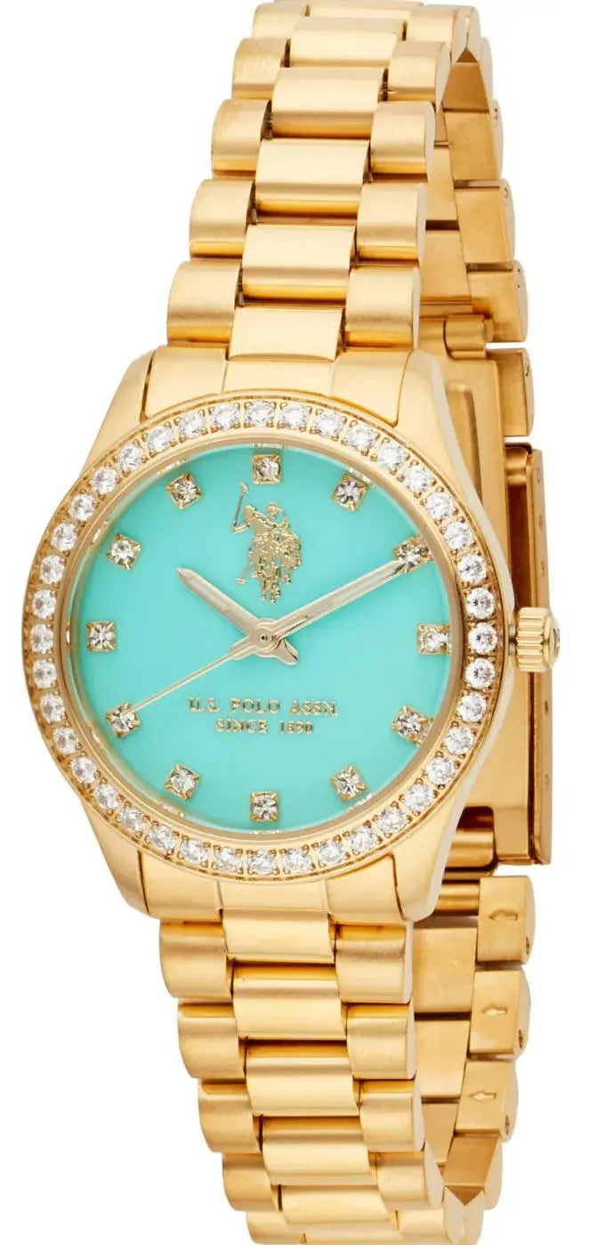 U.S. POLO USP8467LB Felicity Gold Stainless Steel Bracelet