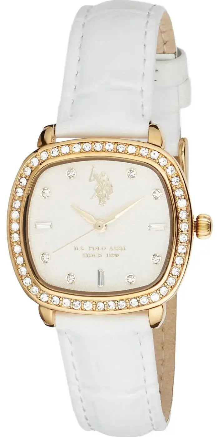 US POLO USP8110YG Camille Gold Metallic Mesh Bracelet