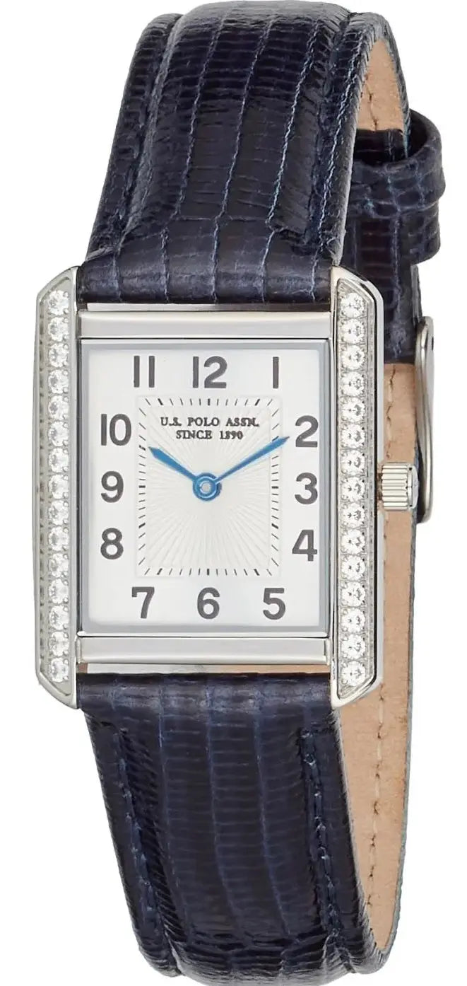 U.S. POLO USP8498ST Athena Blue Leather Strap