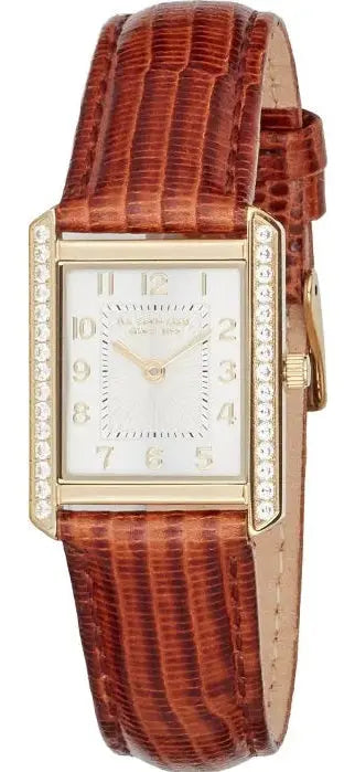 U.S. POLO USP8501YG Athena Brown Leather Strap