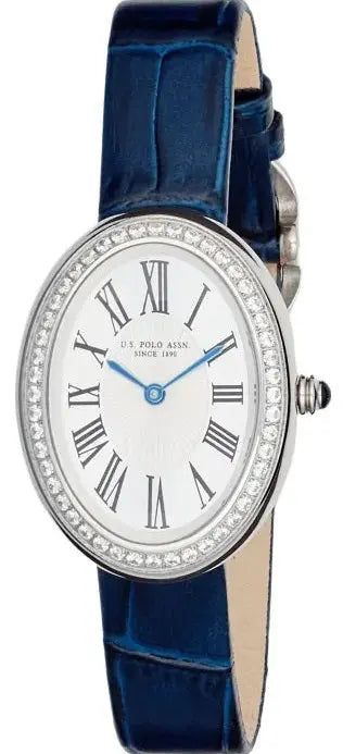 U.S. POLO USP8503BL Ophelia Blue Leather Strap