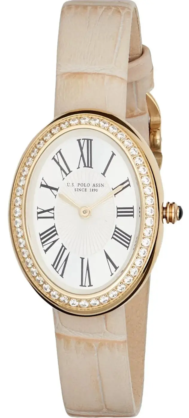 US POLO USP8110YG Camille Gold Metallic Mesh Bracelet