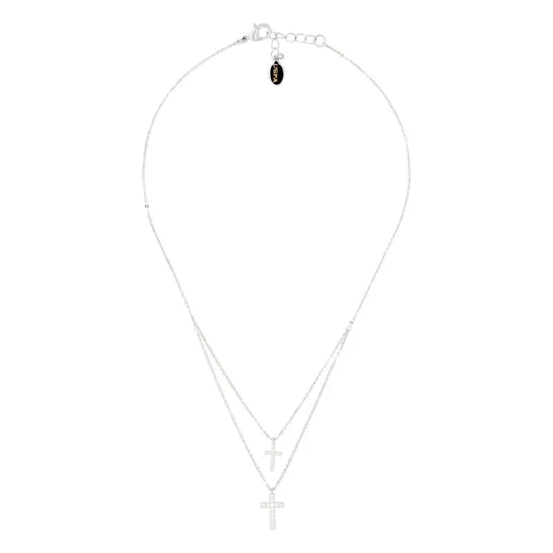 U.S. POLO USPJ268NK Κολιέ με Σταυρό Από Ορείχαλκο με Ζιργκόν