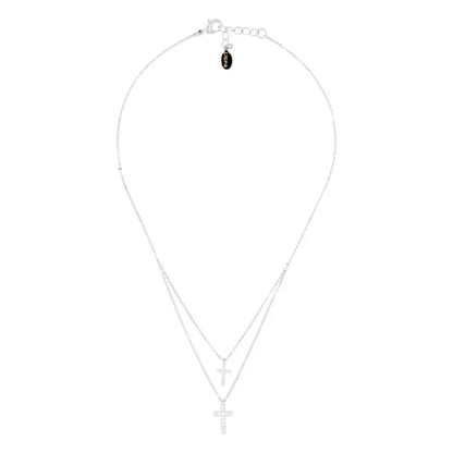 U.S. POLO USPJ268NK Κολιέ με Σταυρό Από Ορείχαλκο με Ζιργκόν