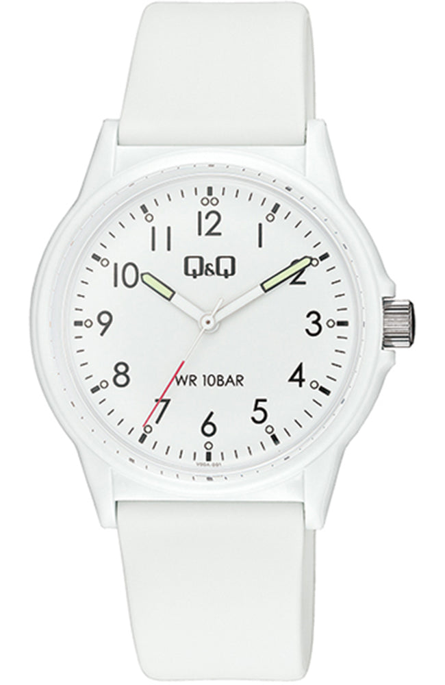 Q&Q V00A001VY White Plastic Strap