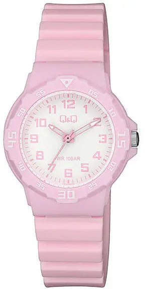 Q&Q V07A007VY Pink Rubber Strap