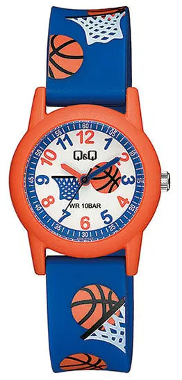 Q&Q V22A011VY Kids Blue Rubber Strap