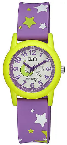 Q&Q V22AJ007VY Kids Purple Rubber Strap