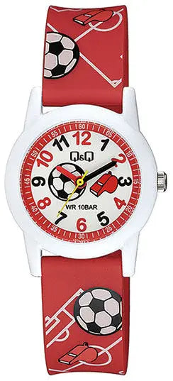 Q&Q V22A010VY Kids Red Rubber Strap