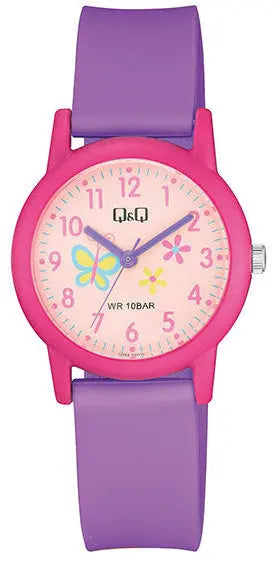 Q&Q V23AJ014VY Kids Purple Rubber Strap
