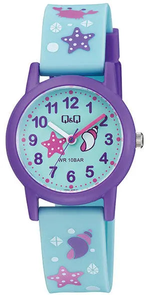 Q&Q V23A020VY Kids Light Blue Silicon Strap
