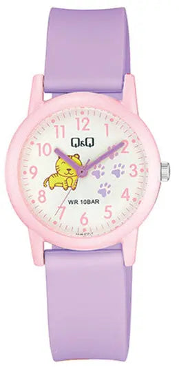 Q&Q V23AJ012VY Kids Purple Rubber Strap