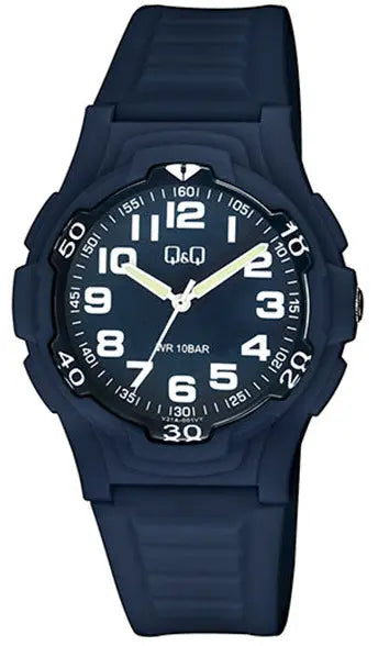 Q&Q V31A001VY Blue Rubber Strap
