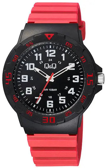 Q&Q VR18J013Y Red Rubber Strap