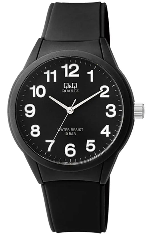 Q&Q VR28J004Y Black Rubber Strap