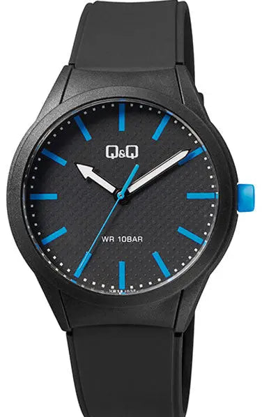 Q&Q VR28J026Y Black Rubber Strap