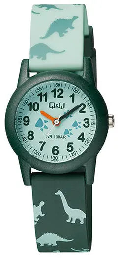 Q&Q VR99J010Y Kids Green Silicon Strap