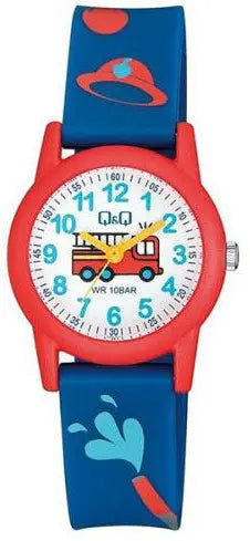 Q&Q VR99J019Y Kids Blue Rubber Strap