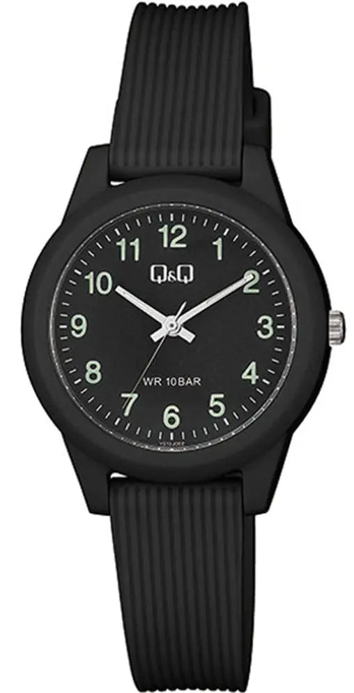 Q&Q VS13J002Y Black Rubber Strap Q&Q