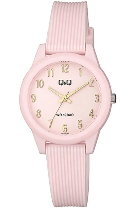 Q&Q VS13J005Y Pink Rubber Strap