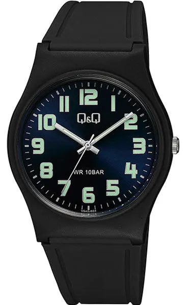 Q&Q VS42J003Y Black Rubber Strap