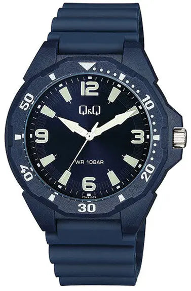 Q&Q VS44J009Y Blue Rubber Strap
