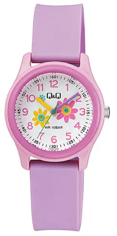 Q&Q VS59J004Y Kids Pink Rubber Strap