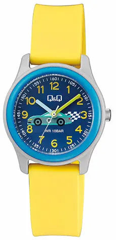 Q&Q VS59J007Y Kids Yellow Rubber Strap