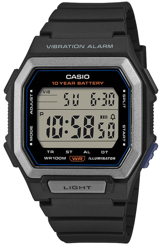 CASIO W-738H-1AVEF Digital Black Rubber Strap