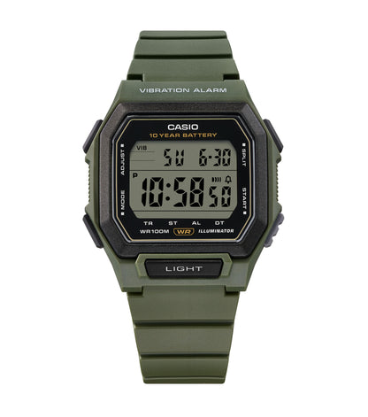 CASIO W-738H-3AVEF Digital Green Rubber Strap