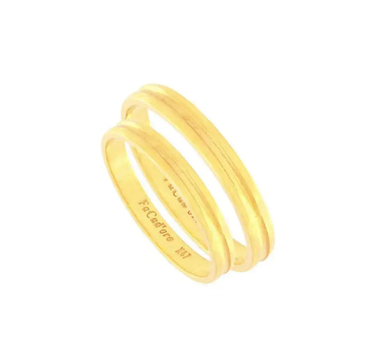 FaCad'oro WR-93S Ασημένιες Βέρες Γάμου