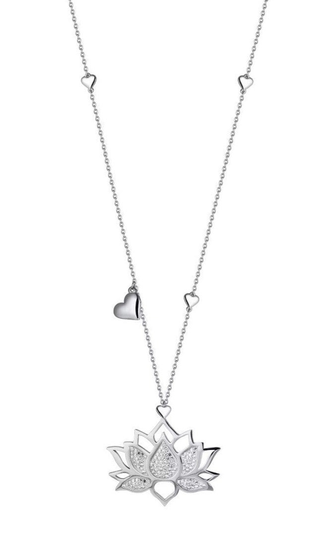 Luca Barra CK1247 Long Steel Necklace with Key