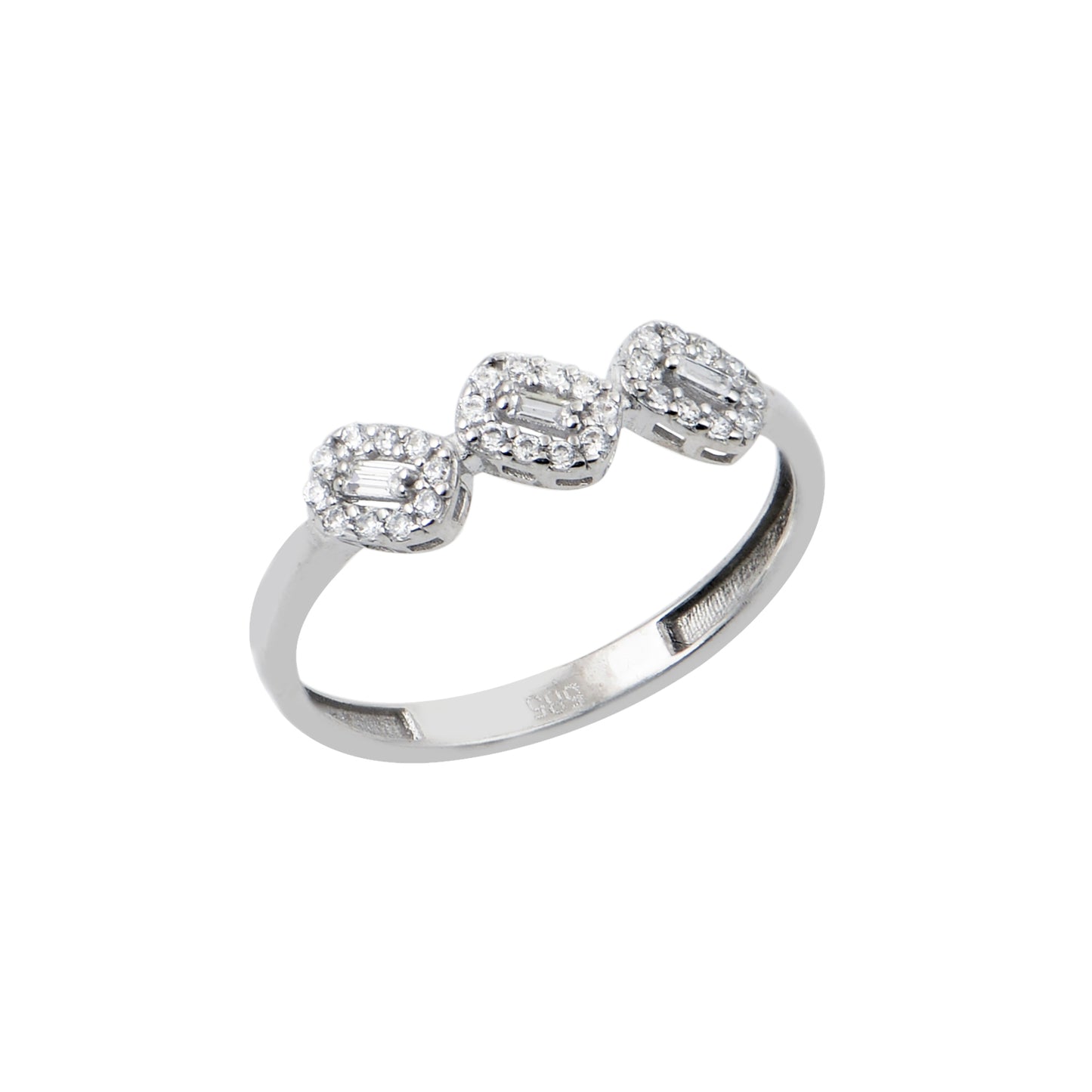 Monostone ring M7123 White gold 14ct