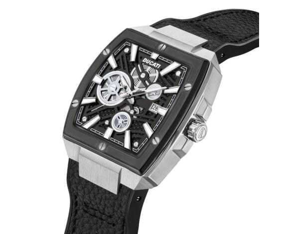 Ducati DTWGB0000701 DT002 Black Leather Strap