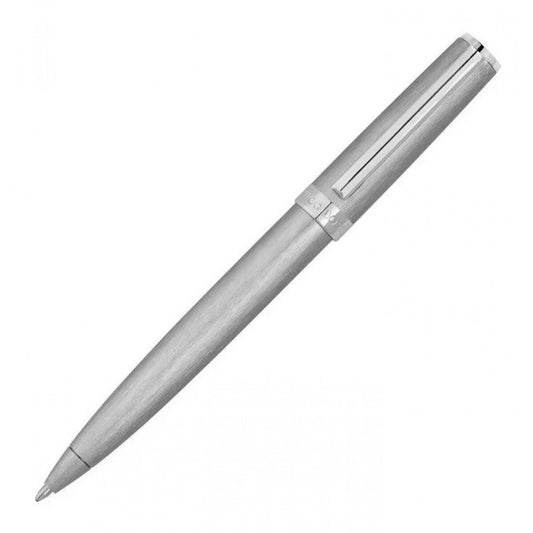 HUGO BOSS HSK4414B Στυλό Gear Brushed Chrome Ballpoint Pen