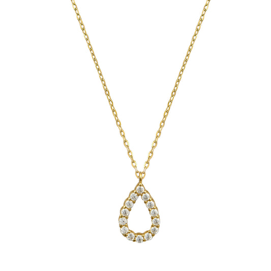 G508 Love Necklace with Heart in 14ct Gold