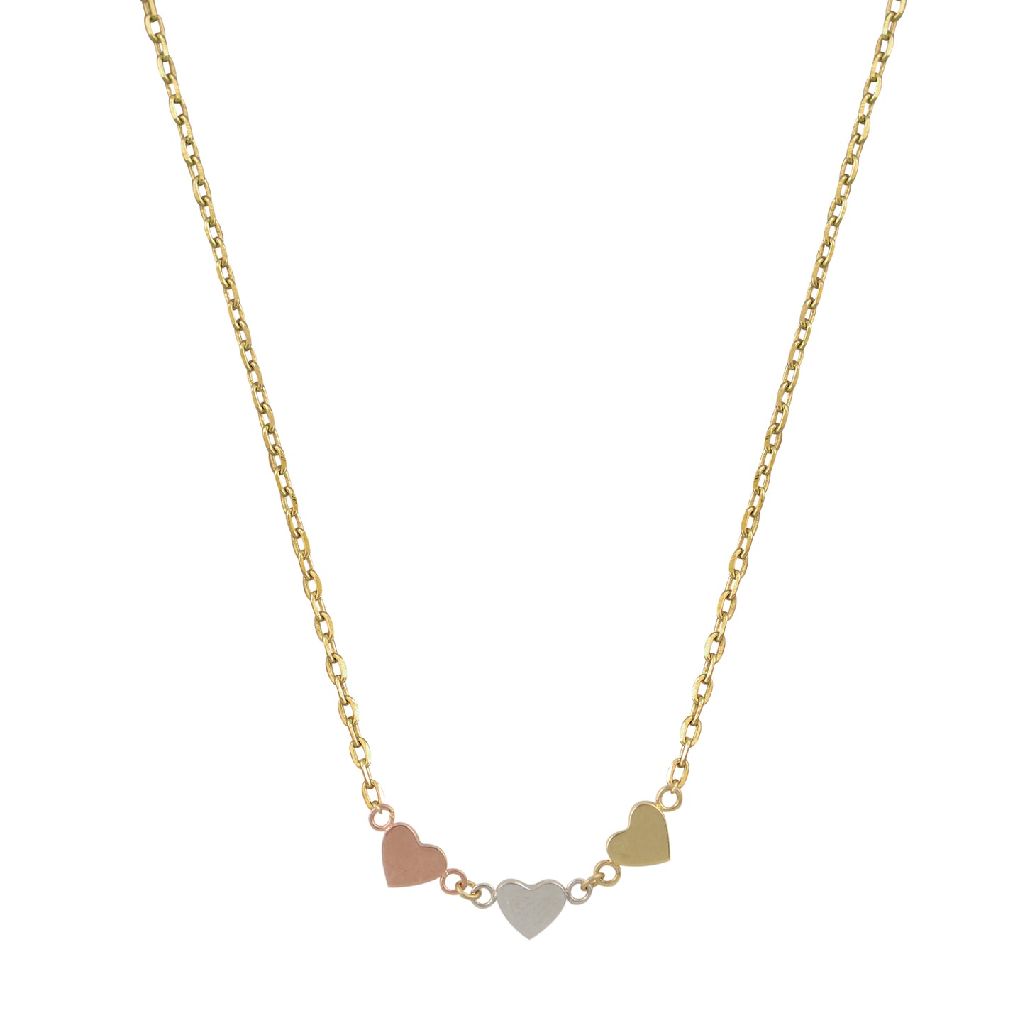 G508 Love Necklace with Heart in 14ct Gold